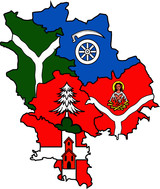 Unser gemeinsames Wappen bestehend aus den Ortschaften